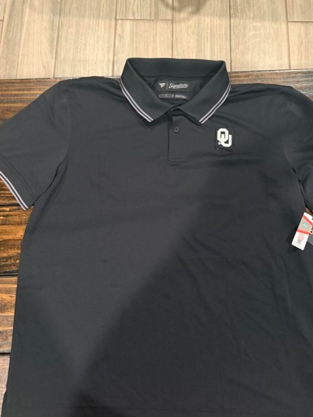 Fanatics Signature black Oklahoma Sooners polo shirt